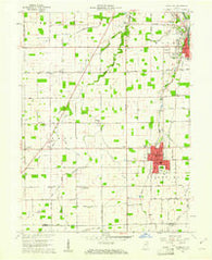 Fairmount Indiana Historical topographic map, 1:24000 scale, 7.5 X 7.5 Minute, Year 1960