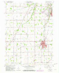 Fairmount Indiana Historical topographic map, 1:24000 scale, 7.5 X 7.5 Minute, Year 1960