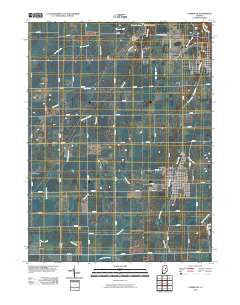 Fairmount Indiana Historical topographic map, 1:24000 scale, 7.5 X 7.5 Minute, Year 2010