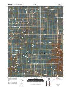 Falmouth Indiana Historical topographic map, 1:24000 scale, 7.5 X 7.5 Minute, Year 2010