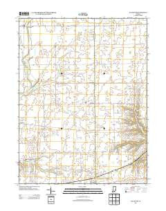 Falmouth Indiana Historical topographic map, 1:24000 scale, 7.5 X 7.5 Minute, Year 2013