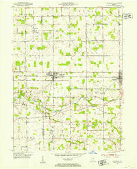 Farmland Indiana Historical topographic map, 1:24000 scale, 7.5 X 7.5 Minute, Year 1952