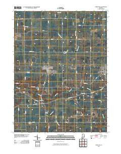 Farmland Indiana Historical topographic map, 1:24000 scale, 7.5 X 7.5 Minute, Year 2010