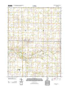 Farmland Indiana Historical topographic map, 1:24000 scale, 7.5 X 7.5 Minute, Year 2013