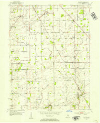 Fayette Indiana Historical topographic map, 1:24000 scale, 7.5 X 7.5 Minute, Year 1953