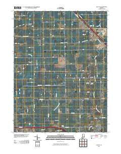 Fayette Indiana Historical topographic map, 1:24000 scale, 7.5 X 7.5 Minute, Year 2010