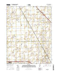 Fayette Indiana Current topographic map, 1:24000 scale, 7.5 X 7.5 Minute, Year 2016