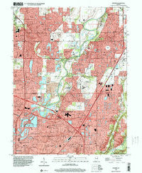 Fishers Indiana Historical topographic map, 1:24000 scale, 7.5 X 7.5 Minute, Year 1998