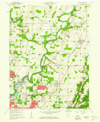 Fishers Indiana Historical topographic map, 1:24000 scale, 7.5 X 7.5 Minute, Year 1959