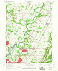 Fishers Indiana Historical topographic map, 1:24000 scale, 7.5 X 7.5 Minute, Year 1959