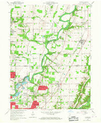 Fishers Indiana Historical topographic map, 1:24000 scale, 7.5 X 7.5 Minute, Year 1959