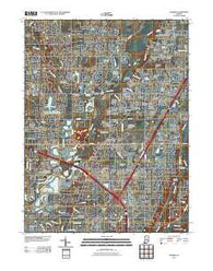 Fishers Indiana Historical topographic map, 1:24000 scale, 7.5 X 7.5 Minute, Year 2010