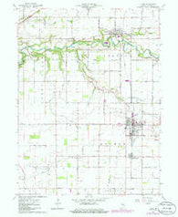 Flora Indiana Historical topographic map, 1:24000 scale, 7.5 X 7.5 Minute, Year 1962