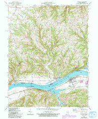 Florence Indiana Historical topographic map, 1:24000 scale, 7.5 X 7.5 Minute, Year 1966