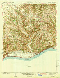 Florence Indiana Historical topographic map, 1:24000 scale, 7.5 X 7.5 Minute, Year 1943