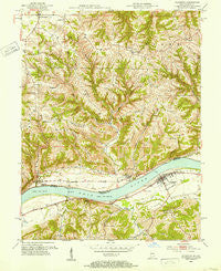 Florence Indiana Historical topographic map, 1:24000 scale, 7.5 X 7.5 Minute, Year 1951