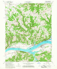 Florence Indiana Historical topographic map, 1:24000 scale, 7.5 X 7.5 Minute, Year 1966