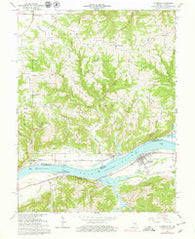 Florence Indiana Historical topographic map, 1:24000 scale, 7.5 X 7.5 Minute, Year 1966