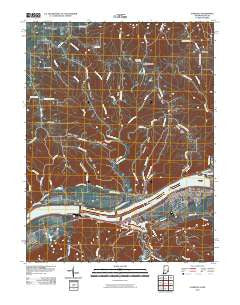 Florence Indiana Historical topographic map, 1:24000 scale, 7.5 X 7.5 Minute, Year 2010