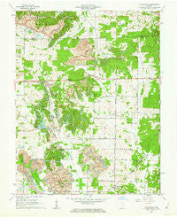 Folsomville Indiana Historical topographic map, 1:24000 scale, 7.5 X 7.5 Minute, Year 1960