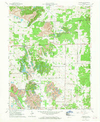 Folsomville Indiana Historical topographic map, 1:24000 scale, 7.5 X 7.5 Minute, Year 1960