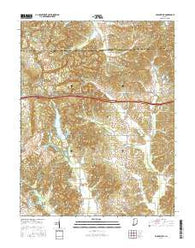 Folsomville Indiana Current topographic map, 1:24000 scale, 7.5 X 7.5 Minute, Year 2016