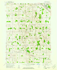 Foraker Indiana Historical topographic map, 1:24000 scale, 7.5 X 7.5 Minute, Year 1960