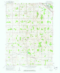 Foraker Indiana Historical topographic map, 1:24000 scale, 7.5 X 7.5 Minute, Year 1960