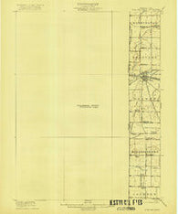 Fort Recovery Ohio Historical topographic map, 1:62500 scale, 15 X 15 Minute, Year 1918