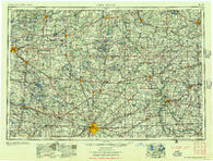 Fort Wayne Indiana Historical topographic map, 1:250000 scale, 1 X 2 Degree, Year 1956