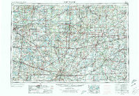 Fort Wayne Indiana Historical topographic map, 1:250000 scale, 1 X 2 Degree, Year 1953