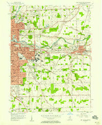 Fort Wayne East Indiana Historical topographic map, 1:24000 scale, 7.5 X 7.5 Minute, Year 1956