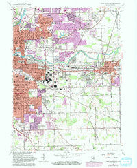 Fort Wayne East Indiana Historical topographic map, 1:24000 scale, 7.5 X 7.5 Minute, Year 1963