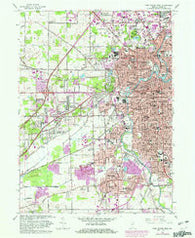 Fort Wayne West Indiana Historical topographic map, 1:24000 scale, 7.5 X 7.5 Minute, Year 1963