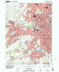 Fort Wayne West Indiana Historical topographic map, 1:24000 scale, 7.5 X 7.5 Minute, Year 1998