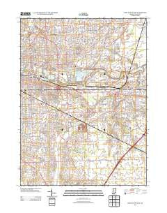 Fort Wayne East Indiana Historical topographic map, 1:24000 scale, 7.5 X 7.5 Minute, Year 2013