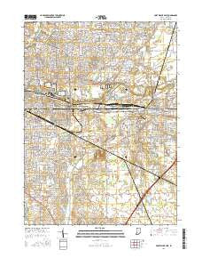 Fort Wayne East Indiana Current topographic map, 1:24000 scale, 7.5 X 7.5 Minute, Year 2016