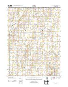 Fountain City Indiana Historical topographic map, 1:24000 scale, 7.5 X 7.5 Minute, Year 2013