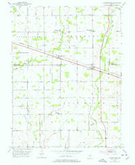 Fountaintown Indiana Historical topographic map, 1:24000 scale, 7.5 X 7.5 Minute, Year 1952
