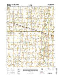 Fountaintown Indiana Current topographic map, 1:24000 scale, 7.5 X 7.5 Minute, Year 2016