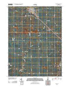 Fowler Indiana Historical topographic map, 1:24000 scale, 7.5 X 7.5 Minute, Year 2010