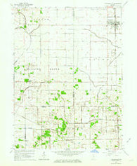 Francesville Indiana Historical topographic map, 1:24000 scale, 7.5 X 7.5 Minute, Year 1962