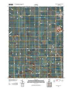 Francesville Indiana Historical topographic map, 1:24000 scale, 7.5 X 7.5 Minute, Year 2010