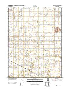Francesville Indiana Historical topographic map, 1:24000 scale, 7.5 X 7.5 Minute, Year 2013