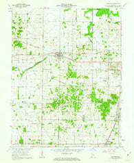 Francisco Indiana Historical topographic map, 1:24000 scale, 7.5 X 7.5 Minute, Year 1961