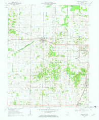 Francisco Indiana Historical topographic map, 1:24000 scale, 7.5 X 7.5 Minute, Year 1961