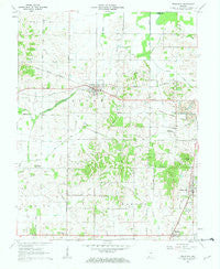 Francisco Indiana Historical topographic map, 1:24000 scale, 7.5 X 7.5 Minute, Year 1961