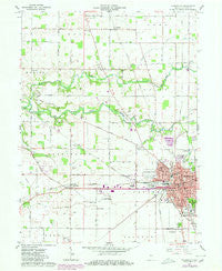 Frankfort Indiana Historical topographic map, 1:24000 scale, 7.5 X 7.5 Minute, Year 1961