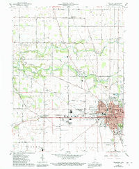 Frankfort Indiana Historical topographic map, 1:24000 scale, 7.5 X 7.5 Minute, Year 1961