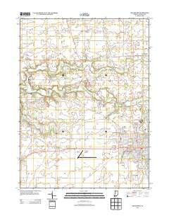Frankfort Indiana Historical topographic map, 1:24000 scale, 7.5 X 7.5 Minute, Year 2013